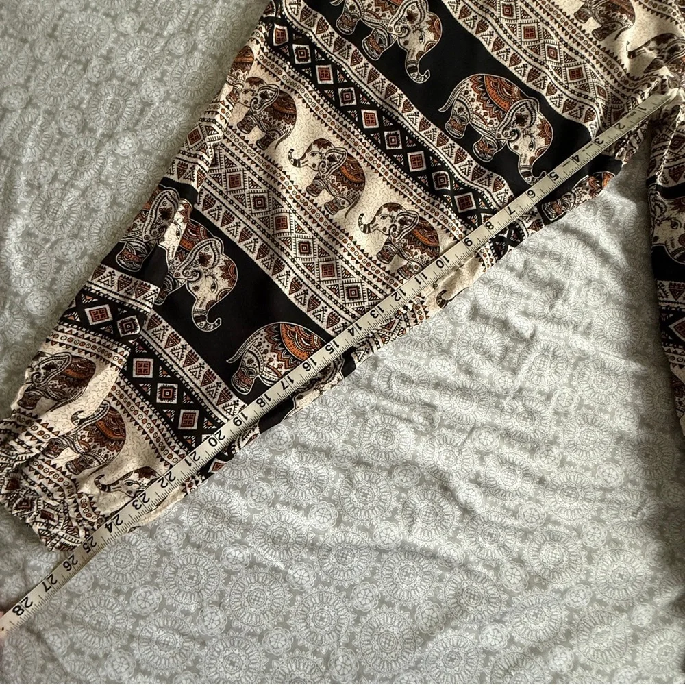 Thai Elephant Print Boho Pants – Size 2XL New with Tags - Picture 8 of 8